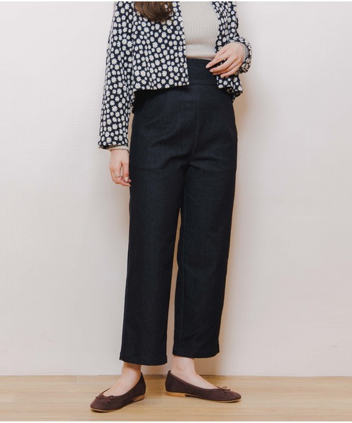 flower（フラワー）の「バックリボンデニム（デニムパンツ・レディース・ネイビー/ブラック・FREE）」の12枚目の写真