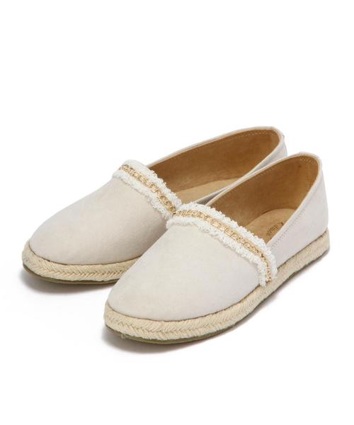 Another Edition（アナザーエディション）の「フリンジテープスリッポン/ AEBC FRNG Tape SlipOn◆（その他シューズ・レディース・オフホワイト/コバルトブルー/ブラック・MEDIUM/SMALL/LARGE）」の2枚目の写真