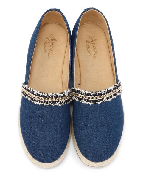 Another Edition（アナザーエディション）の「フリンジテープスリッポン/ AEBC FRNG Tape SlipOn◆（その他シューズ・レディース・オフホワイト/コバルトブルー/ブラック・MEDIUM/SMALL/LARGE）」の10枚目の写真