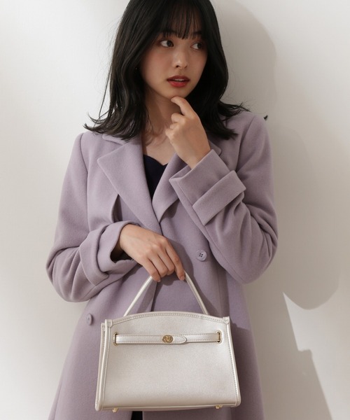 PROPORTION BODY DRESSING（プロポーションボディドレッシング）の「【美人百花11月号タイアップ 休井美郷さん着用商品】ウールトレンチコート / 1212252004（トレンチコート・レディース・パープル/ベージュ系その他/ボルドー/ブラウン・MEDIUM/SMALL）」の20枚目の写真