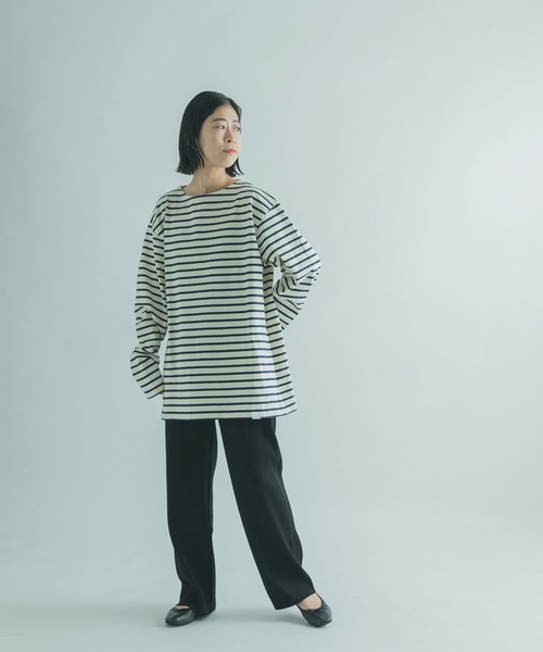 FORK&SPOON（フォークアンドスプーン）の「FORK&SPOON　リブニットパンツ（その他パンツ・レディース・アイボリー/グリーン/ブラック・2/1）」の8枚目の写真