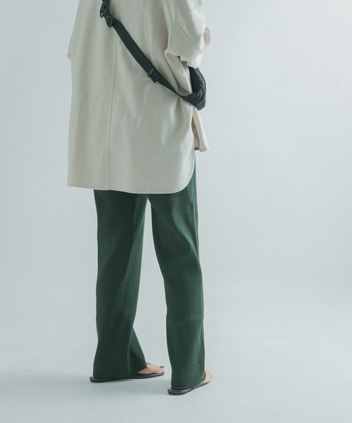 FORK&SPOON（フォークアンドスプーン）の「FORK&SPOON　リブニットパンツ（その他パンツ・レディース・アイボリー/グリーン/ブラック・2/1）」の14枚目の写真