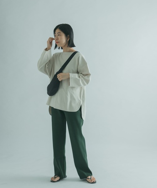 FORK&SPOON（フォークアンドスプーン）の「FORK&SPOON　リブニットパンツ（その他パンツ・レディース・アイボリー/グリーン/ブラック・2/1）」の16枚目の写真