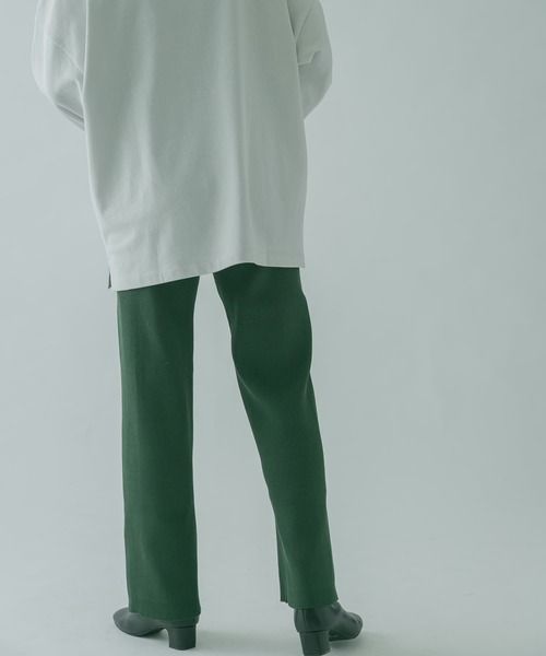 FORK&SPOON（フォークアンドスプーン）の「FORK&SPOON　リブニットパンツ（その他パンツ・レディース・アイボリー/グリーン/ブラック・2/1）」の19枚目の写真