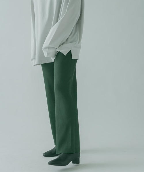 FORK&SPOON（フォークアンドスプーン）の「FORK&SPOON　リブニットパンツ（その他パンツ・レディース・アイボリー/グリーン/ブラック・2/1）」の20枚目の写真