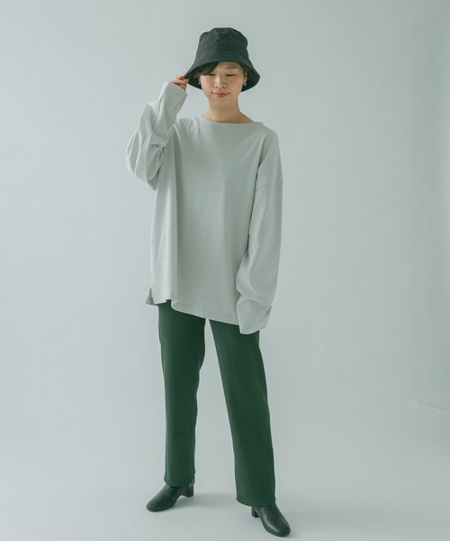 FORK&SPOON（フォークアンドスプーン）の「FORK&SPOON　リブニットパンツ（その他パンツ・レディース・アイボリー/グリーン/ブラック・2/1）」の21枚目の写真