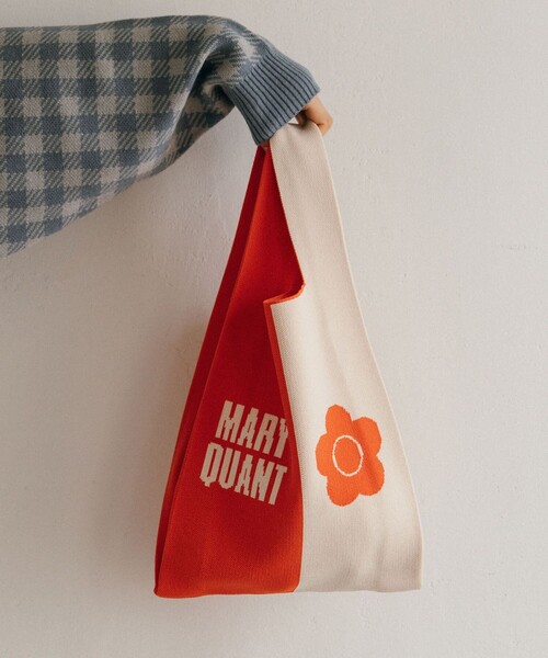 PUBLUX(パブリュクス)の「MARY QUANT/マリークヮント デイジーショッピングニットバッグ(トートバッグ・レディース・ブラック/オレンジ/グリーン/ラベンダー・フリ-)」の16枚目の写真