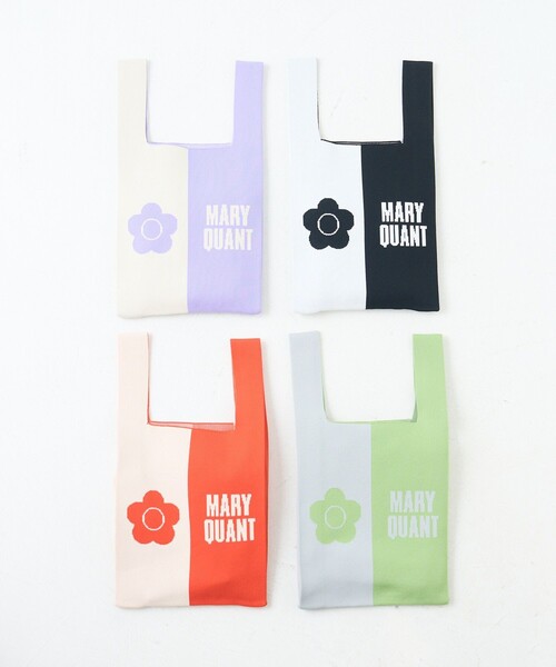 PUBLUX(パブリュクス)の「MARY QUANT/マリークヮント デイジーショッピングニットバッグ(トートバッグ・レディース・ブラック/オレンジ/グリーン/ラベンダー・フリ-)」の14枚目の写真