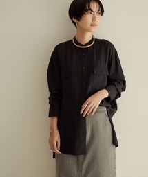 SALON adam et rope' | オーバーダイスタンドカラーシャツ(シャツ/ブラウス)