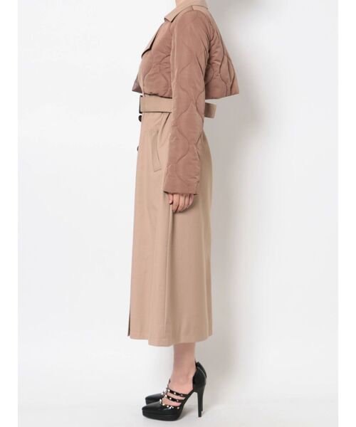 RESEXXY（リゼクシー）の「パフジャケットレイヤードコート（トレンチコート・レディース・アイボリー/ブラウン/ブラック・FREE）」の20枚目の写真