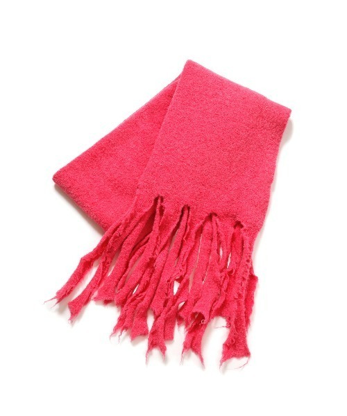 LE CIEL BLEU（ルシェルブルー）の「ループヤーンニットストール / Loop Yarn Knit Stole（ストール/ショール・レディース・ベージュ/ブルー/ピンク・36）」の8枚目の写真