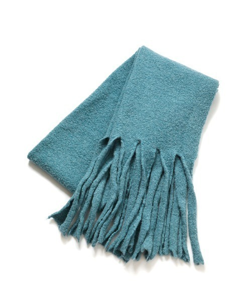 LE CIEL BLEU（ルシェルブルー）の「ループヤーンニットストール / Loop Yarn Knit Stole（ストール/ショール・レディース・ベージュ/ブルー/ピンク・36）」の10枚目の写真