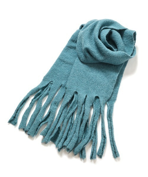 LE CIEL BLEU（ルシェルブルー）の「ループヤーンニットストール / Loop Yarn Knit Stole（ストール/ショール・レディース・ベージュ/ブルー/ピンク・36）」の12枚目の写真