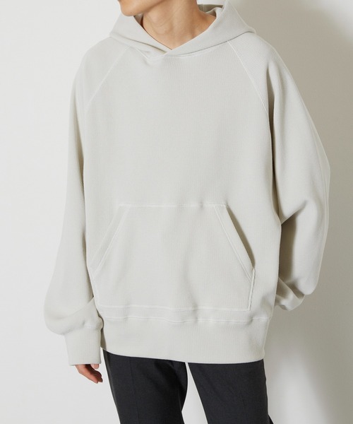 KIIT（キート）の「KIIT キート / HEAVY TEREKO HOODIE TOPS フーディートップス パーカー / KIO-T95-002（パーカー・メンズ・ブラック/杢グレー/ベージュ・2/1/3）」の3枚目の写真