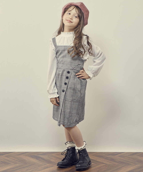 a.v.v（アーヴェヴェ）の「[KIDS]コーデュロイベレー（ハンチング/ベレー帽・キッズ・ライトブルー/ライトピンク・54）」の4枚目の写真