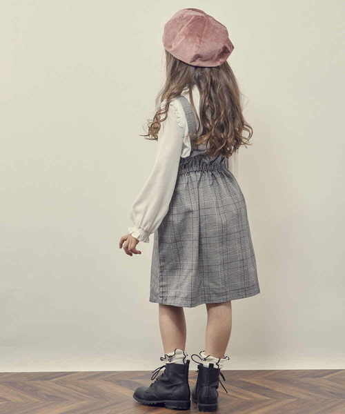 a.v.v（アーヴェヴェ）の「[KIDS]コーデュロイベレー（ハンチング/ベレー帽・キッズ・ライトブルー/ライトピンク・54）」の5枚目の写真