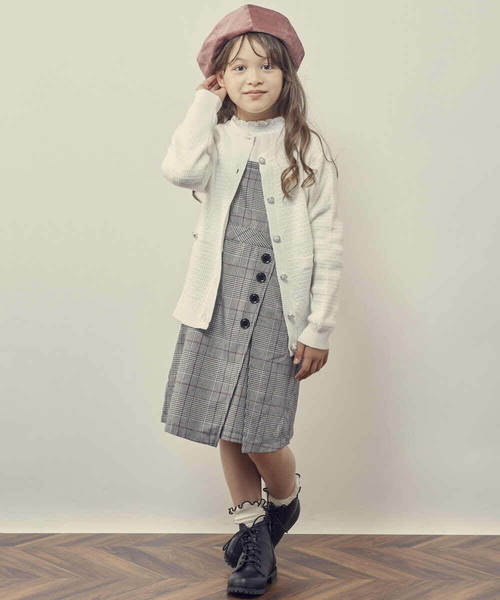 a.v.v（アーヴェヴェ）の「[KIDS]コーデュロイベレー（ハンチング/ベレー帽・キッズ・ライトブルー/ライトピンク・54）」の6枚目の写真