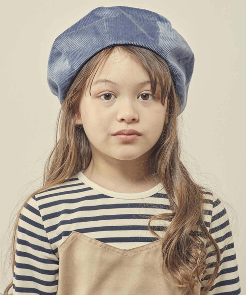 a.v.v（アーヴェヴェ）の「[KIDS]コーデュロイベレー（ハンチング/ベレー帽・キッズ・ライトブルー/ライトピンク・54）」の13枚目の写真