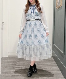 ♥ axes femme フラワープリントカシュクールコットンワンピ axes femme フラワープリントカシュクールコットンワンピ