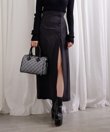 ANDGEEBEE | チェックスリットスカート(スカート)