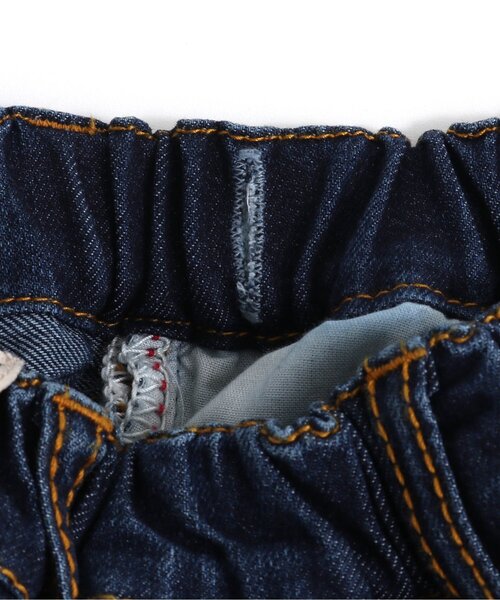 BREEZE(ブリーズ)の「STANDARDデニム 10分丈_ストレッチ(デニムパンツ・キッズ・ブルー/ネイビー・130/110/140/100/90/150/120)」の6枚目の写真
