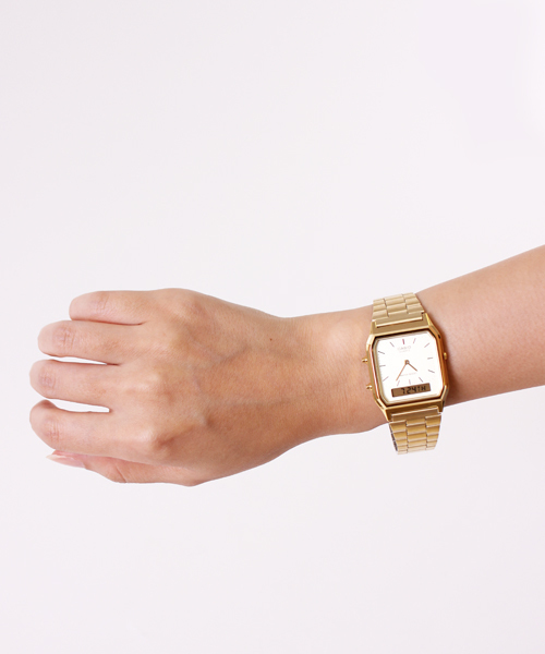 Chico(チコ)の「【CASIO】 アナログ×デジタルウォッチ(アナログ腕時計・レディース・シルバー/ゴールド・FREE)」の5枚目の写真