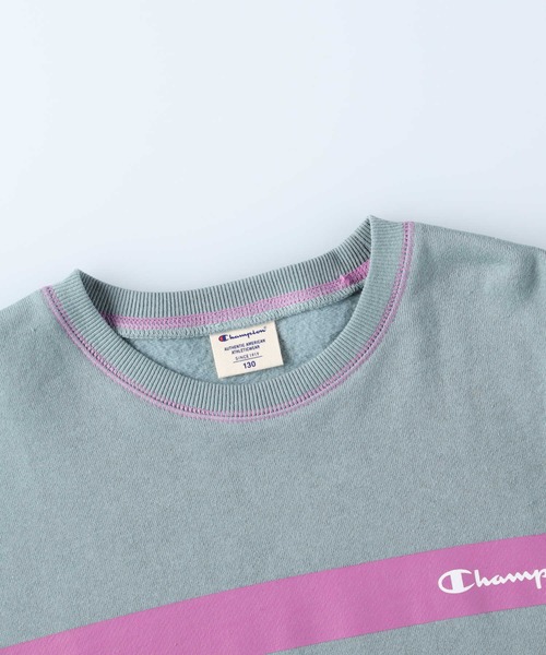 Champion(チャンピオン)の「【Champion】ラインクルースウェット(スウェット・キッズ・ブルー/ホワイト・105/120/130/140)」の7枚目の写真