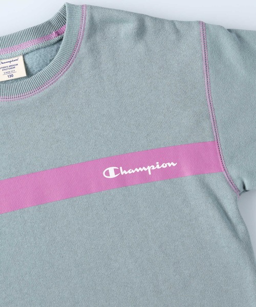Champion(チャンピオン)の「【Champion】ラインクルースウェット(スウェット・キッズ・ブルー/ホワイト・105/120/130/140)」の10枚目の写真