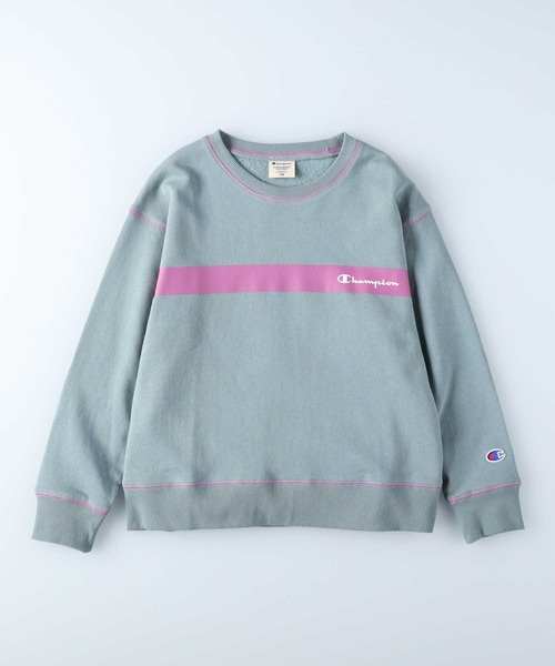 Champion(チャンピオン)の「【Champion】ラインクルースウェット(スウェット・キッズ・ブルー/ホワイト・105/120/130/140)」の15枚目の写真