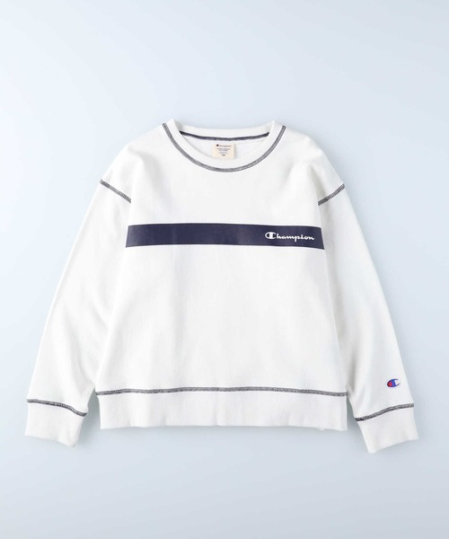 Champion(チャンピオン)の「【Champion】ラインクルースウェット(スウェット・キッズ・ブルー/ホワイト・105/120/130/140)」の17枚目の写真