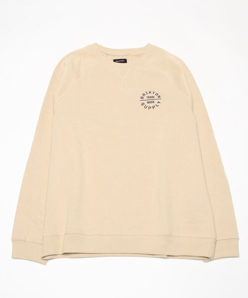 BRIXTON(ブリクストン)の「【BRIXTON】OATH V CREW(スウェット・メンズ・ライトグレー/ブラック・MEDIUM/LARGE)」の2枚目の写真