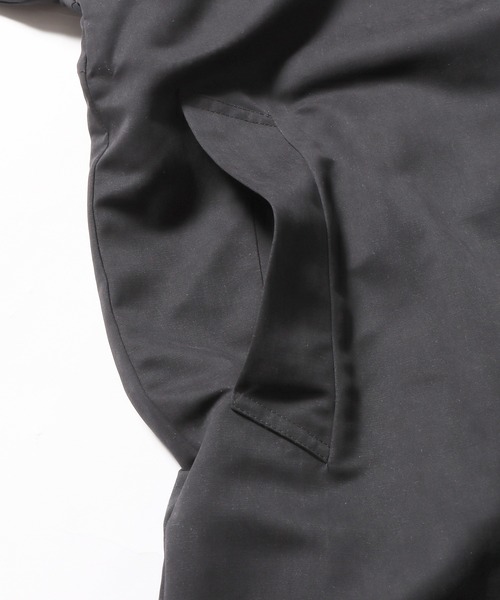 ROOPTOKYO（ループトウキョウ）の「ポリピーチ×GC リバーシブル ロングコート チェック ステンカラーコート（ステンカラーコート・メンズ・オリーブ/ベージュ/ブラック・M/L）」の4枚目の写真