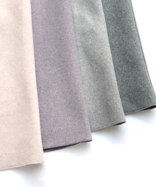 andme（アンドミー）の「起毛ダブルフェイスVネックワンピース（ジャンパースカート・レディース・チャコールグレー/ライトグレー/アイボリー/ラベンダー・S/M）」の13枚目の写真