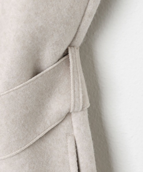 andme（アンドミー）の「起毛ダブルフェイスVネックワンピース（ジャンパースカート・レディース・チャコールグレー/ライトグレー/アイボリー/ラベンダー・S/M）」の19枚目の写真