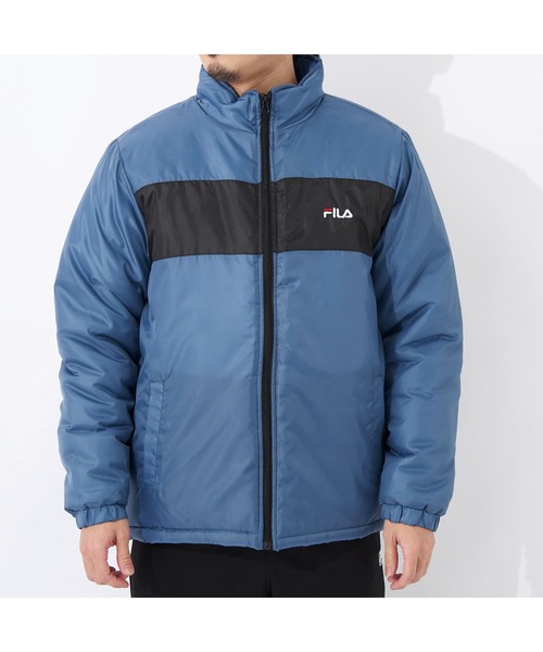 FILA(フィラ)の「FILA/フィラスタンドジャケット スタジャン 中綿 アウター ブルゾン アウトドア 保温 防寒 冷え対策 ランニング スポーツ観戦 ジャンパー メンズ(ダウンジャケット/コート・メンズ・ブラック/ブラウン/ダークブルー・M/L/LL)」の18枚目の写真