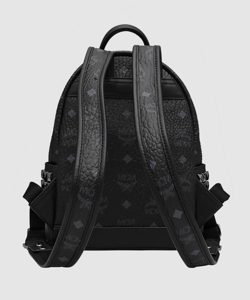 MCM(エムシーエム)の「Mini Stark サイドスタッズ バックパック - ヴィセトス(バックパック/リュック・メンズ・ブラック・26cm)」の2枚目の写真