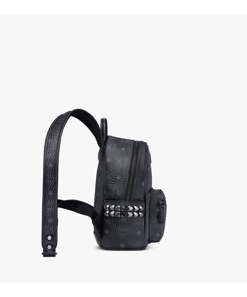 MCM(エムシーエム)の「Mini Stark サイドスタッズ バックパック - ヴィセトス(バックパック/リュック・メンズ・ブラック・26cm)」の9枚目の写真