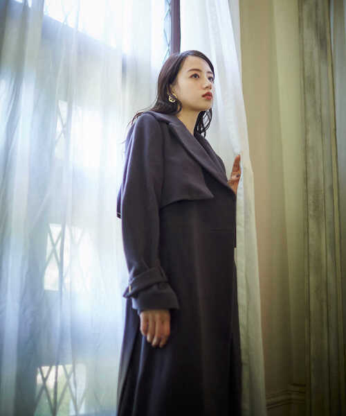 【JILLbyJILLSTUART】ビックカラーウールトレンチコート JILL by JILL STUART（ジルバイジルスチュアート）の「【eS