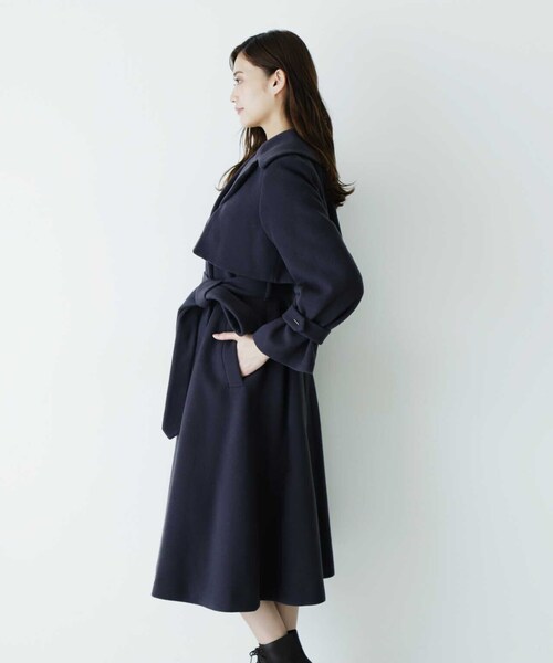 楽天市場】【SALE／37%OFF】ビックカラーウールトレンチコート
