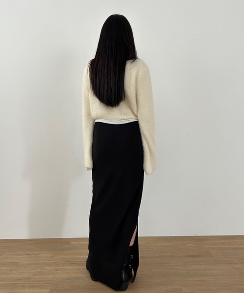 Didot.showroom（ディドット ショールーム）の「フレアスリーブ シャギーニット（ニット/セーター・レディース・ピンク/アイボリー/ブラウン/グリーン・FREE）」の5枚目の写真