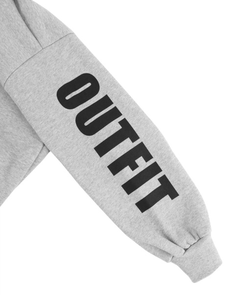 Figments（フィグメンツ）の「【裏起毛】OUTFITハーフジップパーカー（パーカー・レディース・ブラック/グレー・FREE）」の3枚目の写真