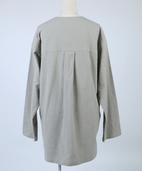 S'more(スモア)の「V NECK SLEEPING SHIRTS(シャツ/ブラウス・レディース・ベージュ/ブラウン/ホワイト/カーキ/グレー・SMALL/MEDIUM/LARGE/X-LARGE)」の17枚目の写真