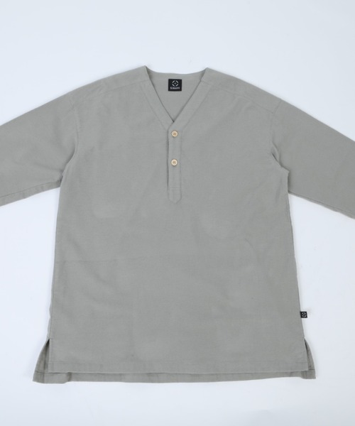 S'more(スモア)の「V NECK SLEEPING SHIRTS(シャツ/ブラウス・レディース・ベージュ/ブラウン/ホワイト/カーキ/グレー・SMALL/MEDIUM/LARGE/X-LARGE)」の12枚目の写真
