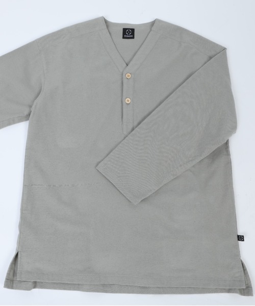 S'more(スモア)の「V NECK SLEEPING SHIRTS(シャツ/ブラウス・レディース・ベージュ/ブラウン/ホワイト/カーキ/グレー・SMALL/MEDIUM/LARGE/X-LARGE)」の13枚目の写真