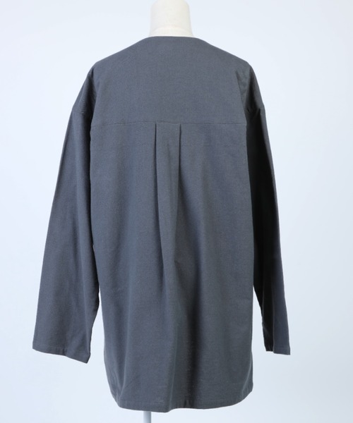 S'more(スモア)の「V NECK SLEEPING SHIRTS(シャツ/ブラウス・レディース・ベージュ/ブラウン/ホワイト/カーキ/グレー・SMALL/MEDIUM/LARGE/X-LARGE)」の19枚目の写真