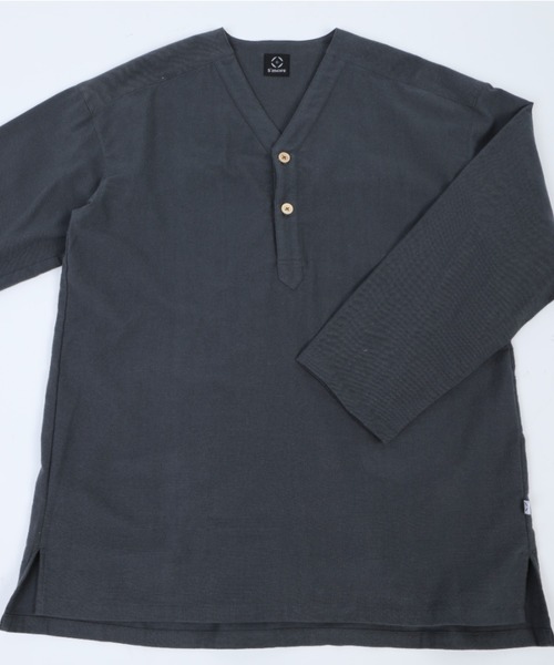 S'more(スモア)の「V NECK SLEEPING SHIRTS(シャツ/ブラウス・レディース・ベージュ/ブラウン/ホワイト/カーキ/グレー・SMALL/MEDIUM/LARGE/X-LARGE)」の21枚目の写真