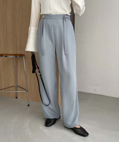 CAPRICIEUX LE'MAGE(カプリシューレマージュ)の「Wベルトストレートパンツ(その他パンツ・レディース・ブラック/ミント/ピンク/ホワイト系その他・36/38)」の18枚目の写真