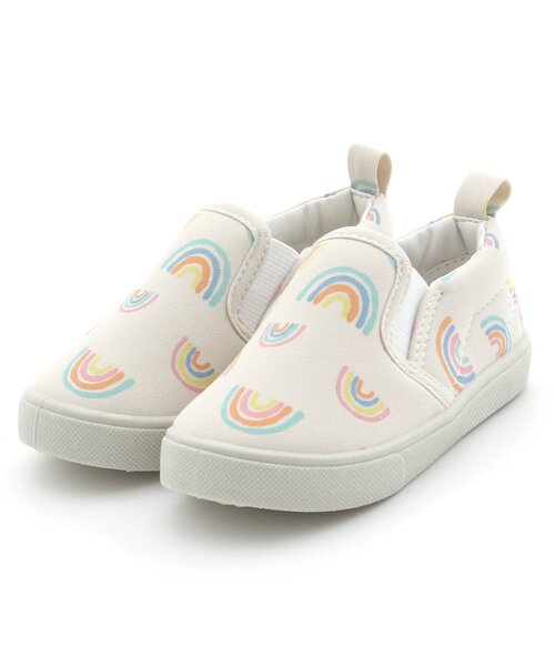 Ampersand(アンパサンド)の「総柄スリッポン(スリッポン・キッズ・カモフラージュ/レインボー/ピンク/ブラウン・13/14/15 /16/17/18/19/20/21)」の4枚目の写真