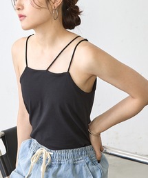 Shelly island | アシメストラップカップ付きキャミ(キャミソール)