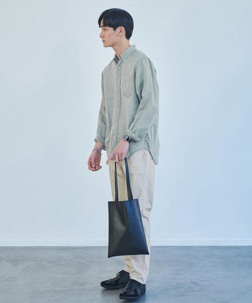 green label relaxing（グリーンレーベルリラクシング）の「イージーリネン ボタンダウン シャツ OVLG（シャツ/ブラウス・メンズ・ライトブルー/ホワイト/ケリー・S/M/L/XL/XXL）」の14枚目の写真